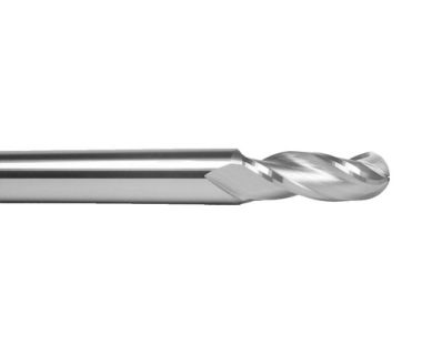 TE-114-3-1: 1mm  3FL Carbide Ball E/M, 2mm LOC, 3mm Shank, 38mm OAL