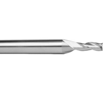 TE-1540-0.5: 0.5mm 3FL Carbide E/M, 2mm LOC, 3mm Shank, 51mm OAL