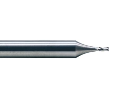 TE-1820-0.5: 0.5mm 3 FL EXPERT Carbide End Mill for BRASS, 1mm LOC, 4mmShank, 38mm OAL