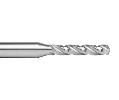 TD-353-0.7: 0.7mm  3FL 140 Deg Point, Carbide Drill, 9.5mm LOC, 3mm Shank, 38mm OAL