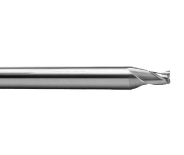 TE-103-0-1.05: 1.05mm  3FL Carbide E/M, 2mm LOC, 4mm Shank, 38mm OAL