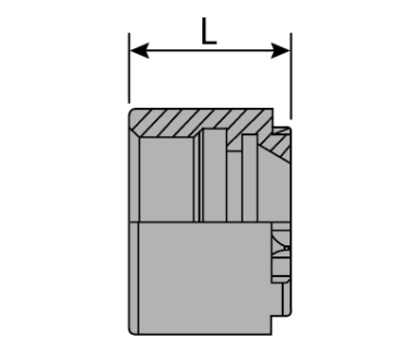 EZR08-NUT: EZR 08 Mini Nut Standard