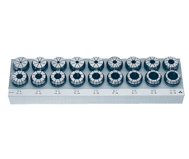 CC-16R-S10-MUP: RegoFix ER16 Collet set, Ultra Precision .0002" TIR, 10 Pieces 1mm - 10mm