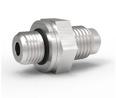 FIT-MICRO-4x2-00: 0°  Male Union 1/4 JIC to x 1/8 BSPP (For MicroBore & MBK CoolFlex, ISO Holders)