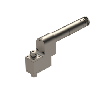 CIT-GSE306-DE312-3X: High-Speed 90* Driven Tool with ER11 Double Ended Spindle, I/O= 1/3 Ratio