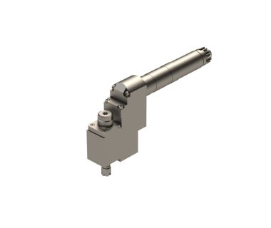 CIT-GSE507-DE: 90 ° Face Drilling Spindle with (1) ER11 and (1) ER8 Taper, I/O= 1/1