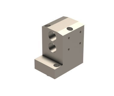 CIT-VDF401: Fixed Double ID Tool Block (2) .750'' bore, Bore No. 1=45mm & No.2=67.5mm