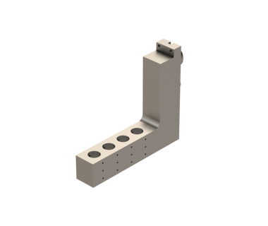 CIT-GDF1207-L: 4 position Boring bar holder with Ø19.05 (3/4") holes