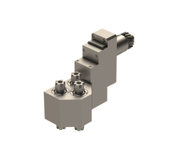 CIT-GSE3207: Live z-axis spindle for L20E Citizen Machines w/ 3 front, 3 back ER11 Tool spindles