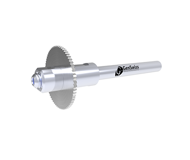 SAS-N0800-1000-9.0:             Arbor, Saw SP           Ø8.0 x 9.0mm Hub, Ø10.0 Shank, Ø11.5 Flange