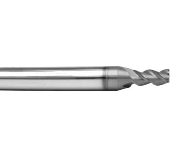 TE-3100-1.5:  1.5mm 3FL Carbide E/M for Titanium, 3mm LOC, 6mm Shank, 57mm OAL